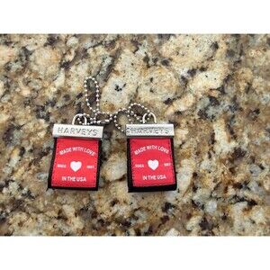 Set of 2 Harveys Seatbelt Black Hang Tags